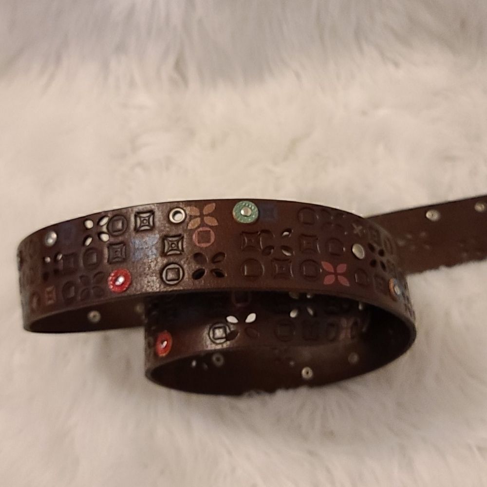 FOSSIL brown leather belt - Picture 2 of 7